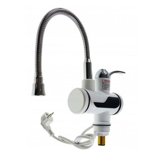 Robinet electric RX-00701, LED, apă caldă instantanee, filtru apă, montare pe robinet, alb