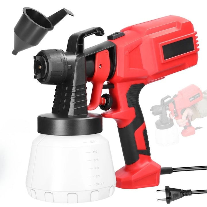 Pistol vopsit electric 500W, rezervor 800ml, 32000rpm, 3 moduri spray