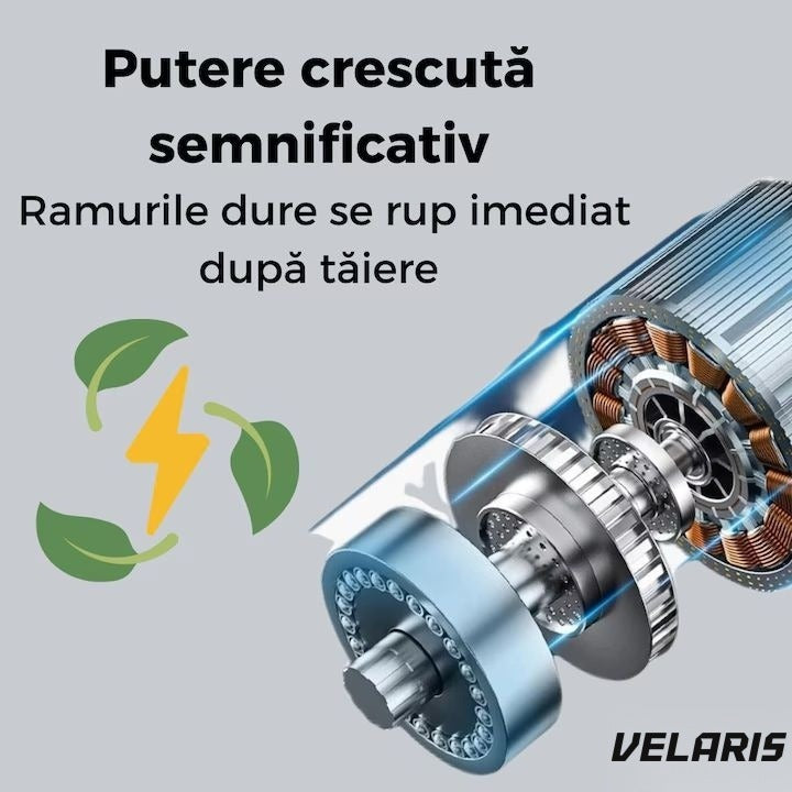 Set foarfece electric și mini-fierăstrău pentru grădină, 21V, cu baterie și încărcător