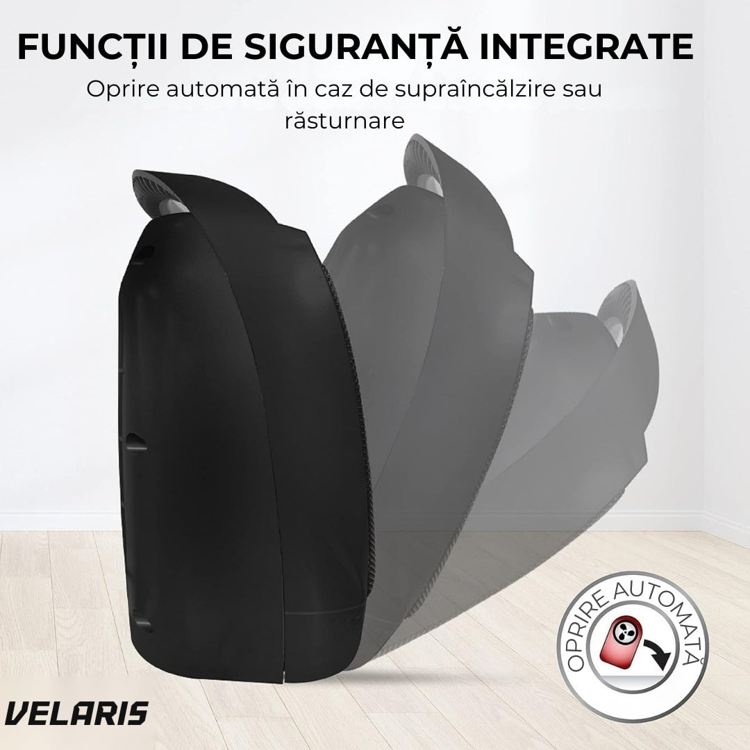 Aeroterma electrică 1500W, PTC ceramic, 2 niveluri, termostat reglabil, protecție supraîncălzire