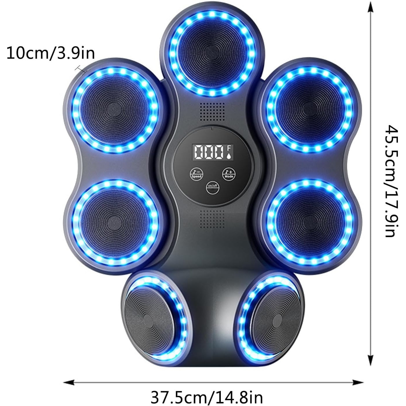 Sac box Smart electronic cu Bluetooth, 10 moduri, difuzoare stereo, contor lovituri real-time