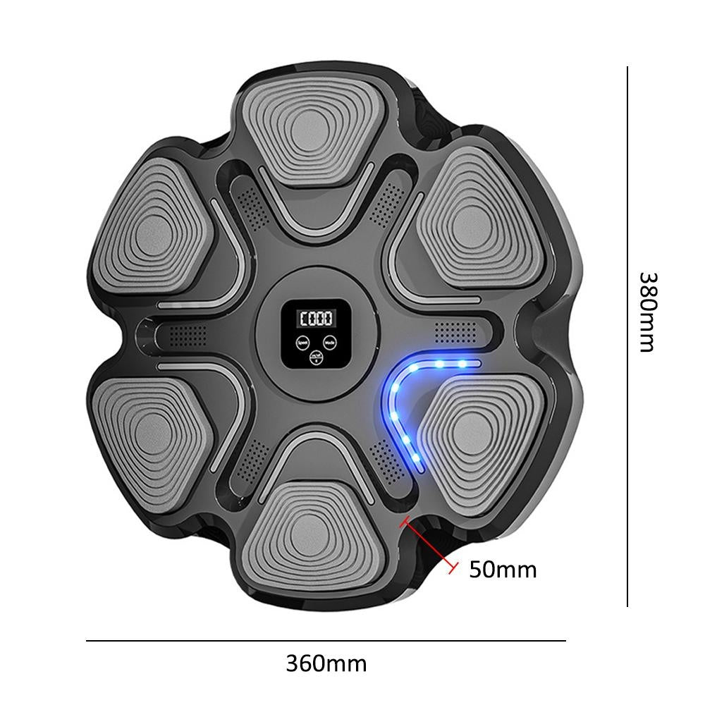 Sac box electronic cu Bluetooth, 10 moduri antrenament, difuzoare stereo, contor lovituri, 1200 mAh