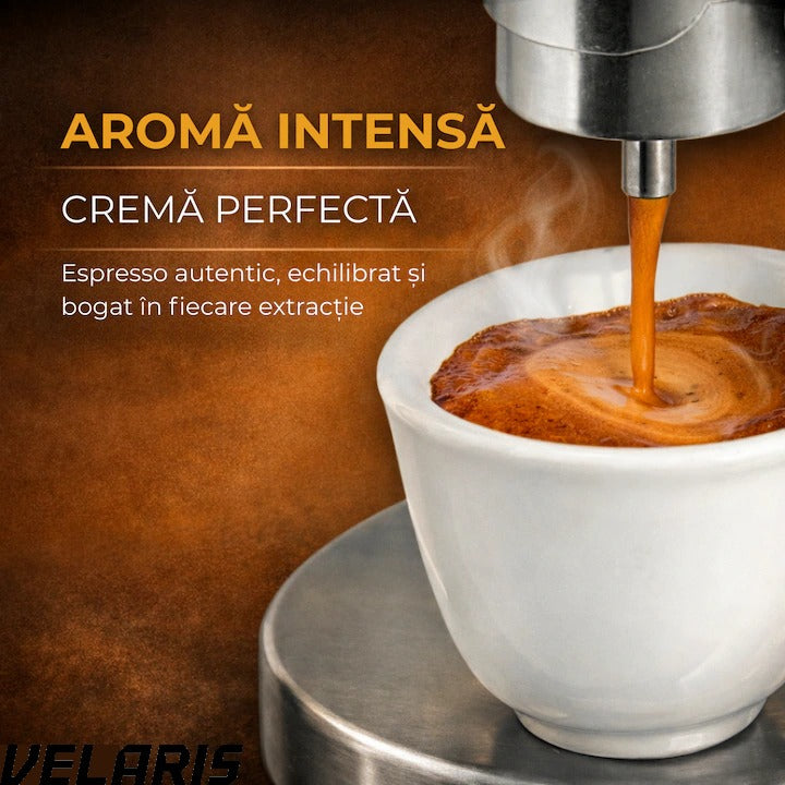 Espressor manual Kamira, din inox 100%, presiune 4-5 bari, portabil, fara curent, filtru de inox pentru 1 ceasca cafea, compatibil aragaz si resou