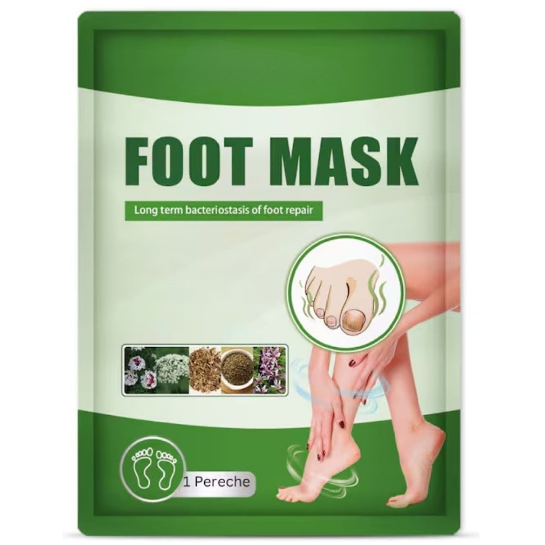 Șosete mască exfoliantă pentru picioare, 1 pereche, hidratare intensă, piele mătăsoasă și calmă