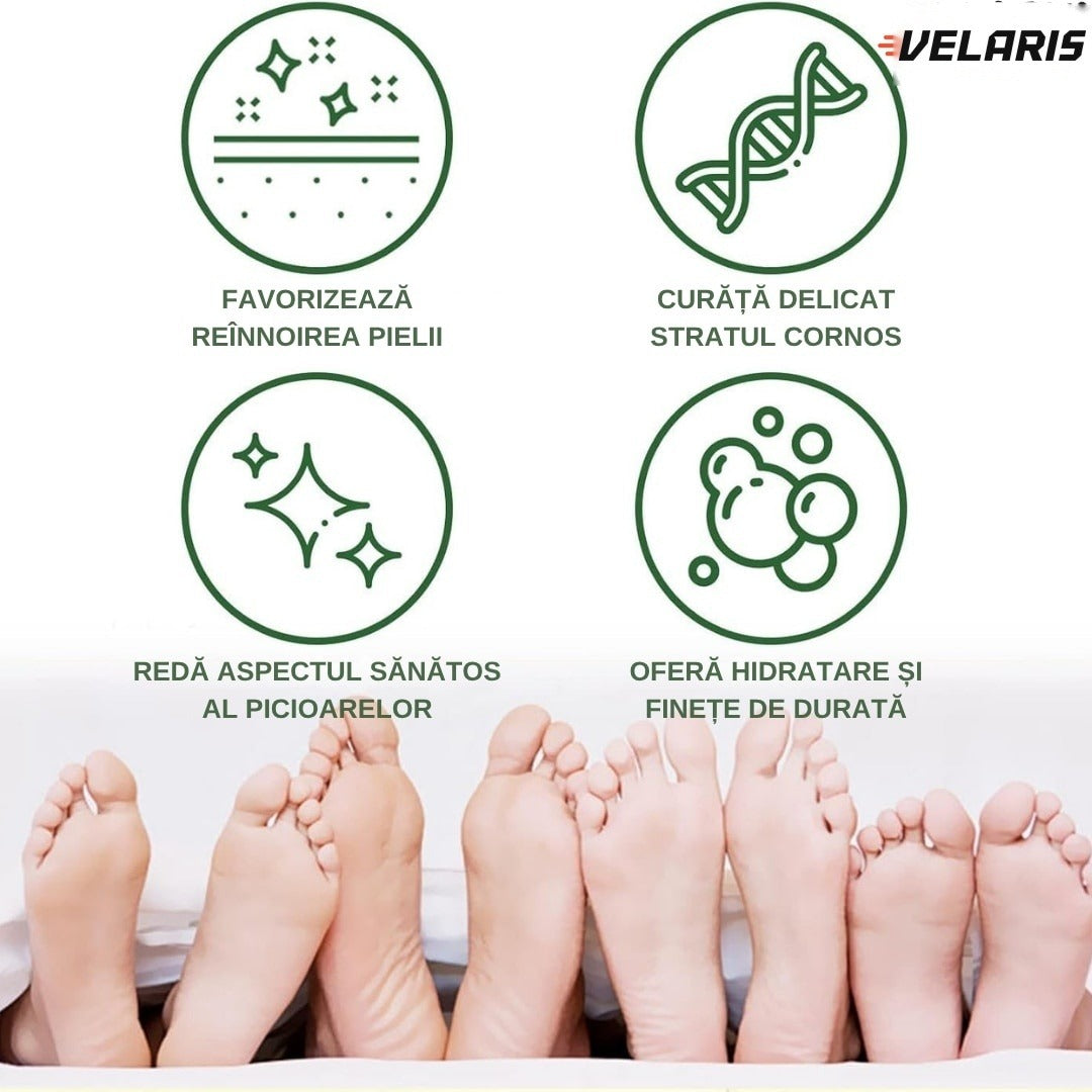 Șosete mască exfoliantă pentru picioare, 1 pereche, hidratare intensă, piele mătăsoasă și calmă