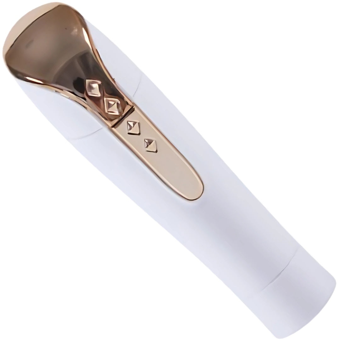 Epilator facial cu lumină integrată, cap placat cu aur 18K, gold