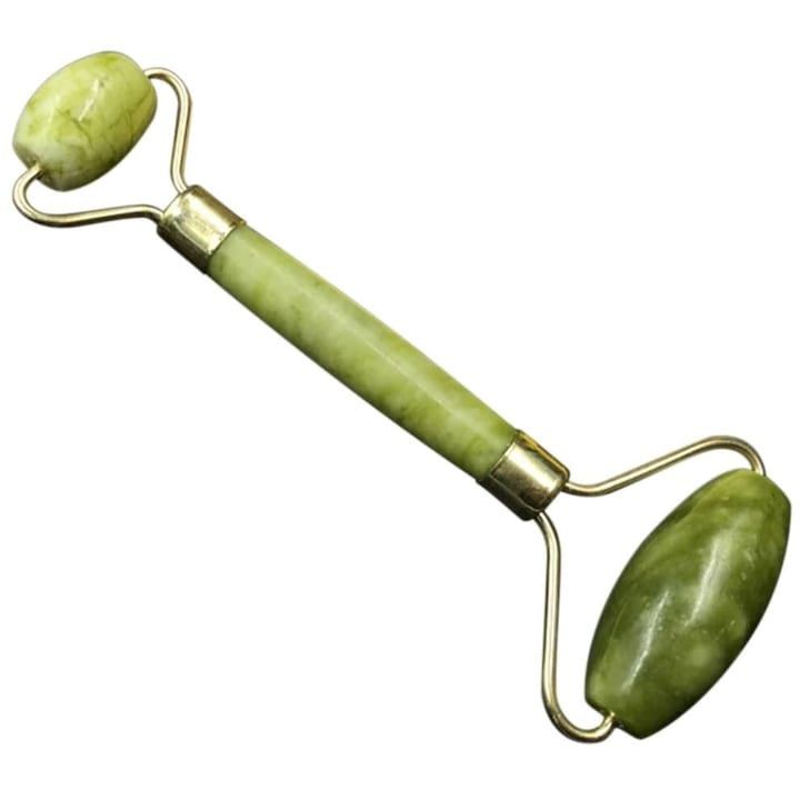 Dispozitiv de masaj facial, verde/auriu