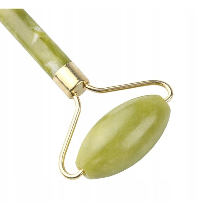 Dispozitiv de masaj facial, verde/auriu