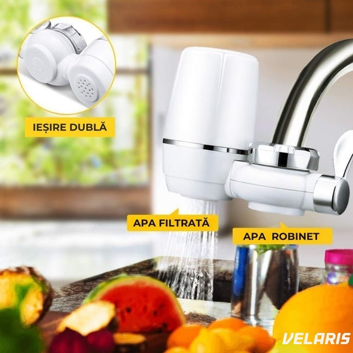Cap de robinet cu filtru de apă pentru purificare, instalare rapidă, material durabil