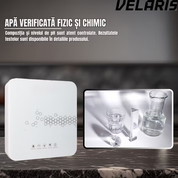 Filtru apa ultrafiltrare 5 etape + alcalinizare, precizie 0, 01 µm, baterie 3 cai, robinet 360°, sub chiuveta
