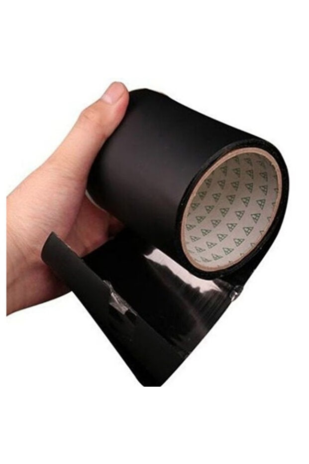Bandă adezivă impermeabilă Flex Tape XL, reparații rapide, 8" lățime, negru