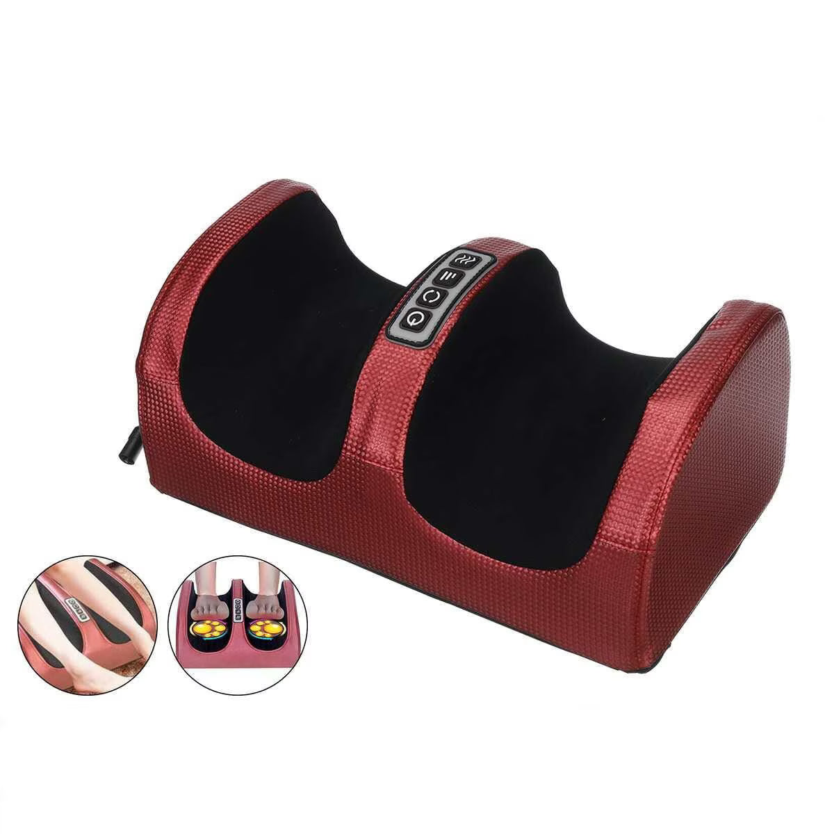 Aparat masaj picioare cu incalzire, Shiatsu cu role, alimentare 220V