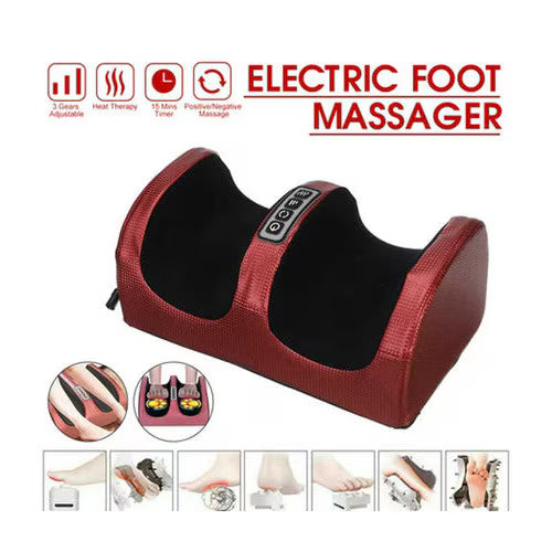 Aparat masaj picioare cu incalzire, Shiatsu cu role, alimentare 220V