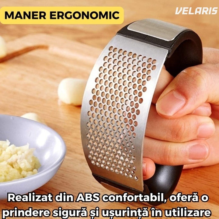 Storcător de usturoi manual, din inox, ușor de curățat