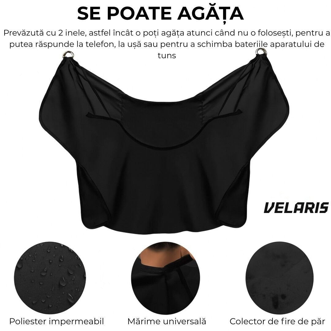 Pelerina tuns parus cu ventuze, impermeabila, neagra, 100x70cm