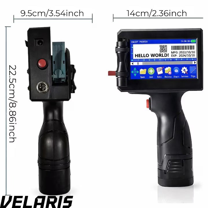 Imprimanta termica portabila, wireless, 12.7 mm, cerneala HP originala, coduri QR, coduri de bare, date variabile, multifunctionala