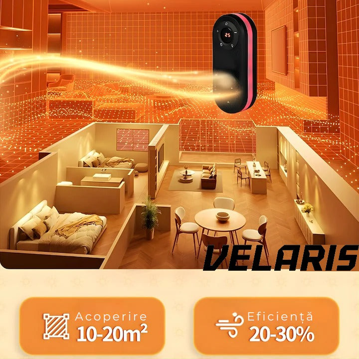 Incalzitor electric Compact 500W, rotire 180°, afisaj LED, telecomanda, protectie supraincalzire, pentru spatii mici