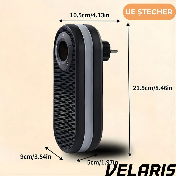 Incalzitor electric Compact 500W, rotire 180°, afisaj LED, telecomanda, protectie supraincalzire, pentru spatii mici