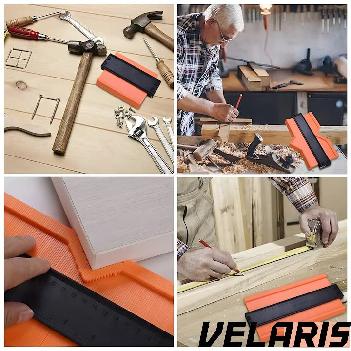 Instrument de Masurare Colturi, 12cm, Plastic, Negru/Portocaliu, pentru Renovari si Bricolaj