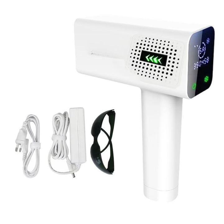 Epilator IPL profesional pentru acasă, ecran digital, 999.000 impulsuri, față și corp