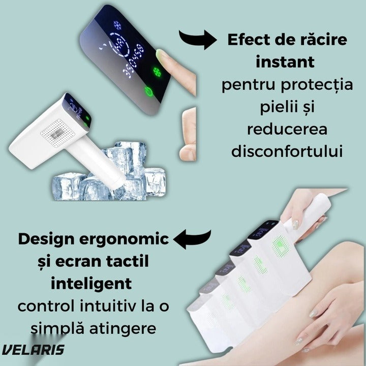 Epilator IPL profesional pentru acasă, ecran digital, 999.000 impulsuri, față și corp