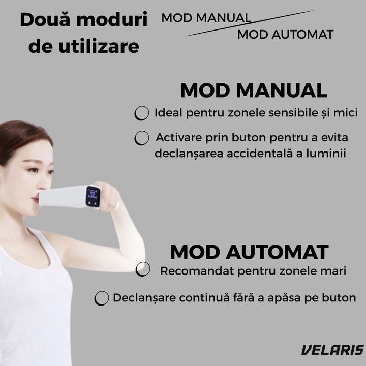 Epilator IPL profesional pentru acasă, ecran digital, 999.000 impulsuri, față și corp