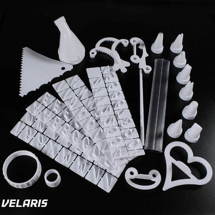 Kit decorare prăjituri și patiserie, 100 piese, accesorii profesionale