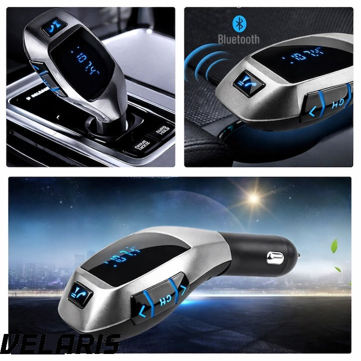 Kit Auto cu Functie de Modulator FM si Bluetooth, Compatibil cu Dispozitive Mobile, Functie Handsfree