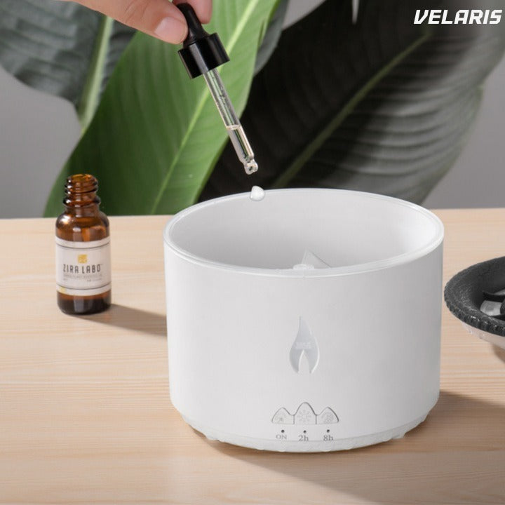 Difuzor aromaterapie cu lamă lava, LED 2 culori, 360ml, silent