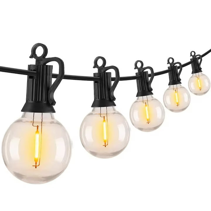 Ghirlandă LED 8 m cu 25 becuri G40, interconectabilă, rezistentă outdoor IP65