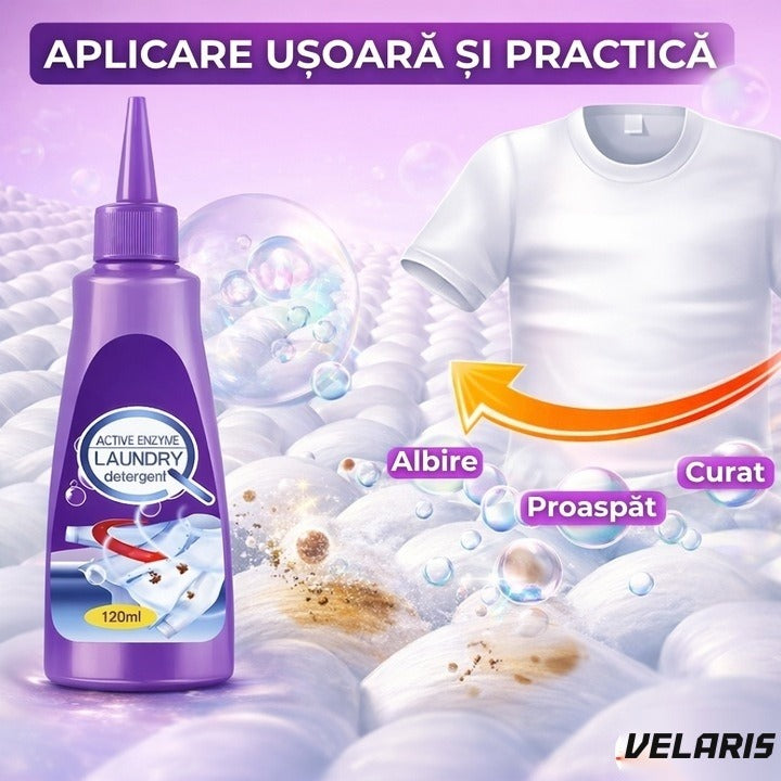 Detergent lichid pentru pete cu enzime active, toate tipurile de țesături, 120 ml