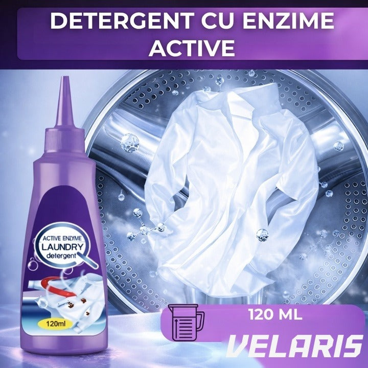 Detergent lichid pentru pete cu enzime active, toate tipurile de țesături, 120 ml