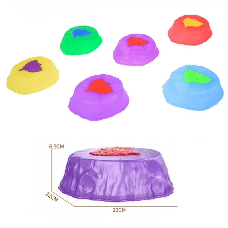 Pietre echilibru luminoase set 10 bucăți multicolor pentru copii 3+ ani
