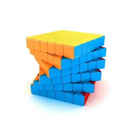Cub Rubik 6x6, din ABS, 65 mm, multicolor