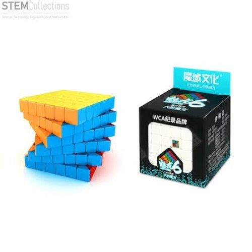 Cub Rubik 6x6, din ABS, 65 mm, multicolor