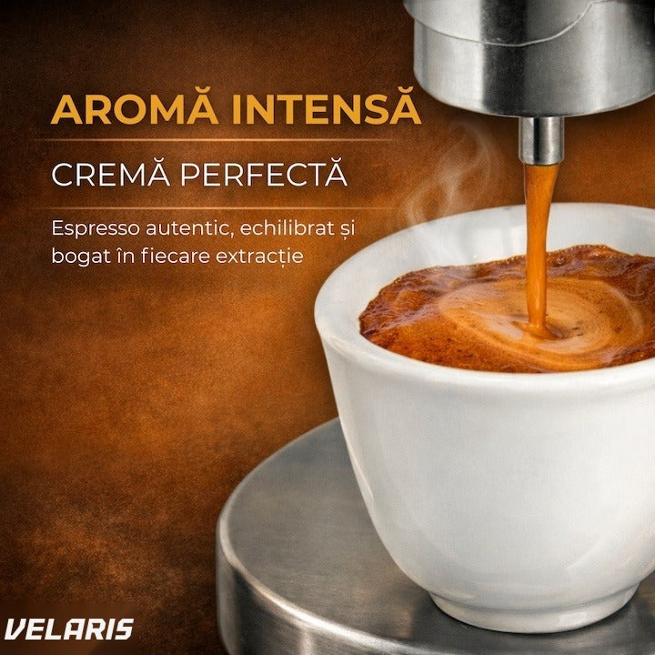 Espressor manual Kamira, oțel inoxidabil 100%, presiune 4-5 bar, portabil, fără cablu, 1 ceașcă