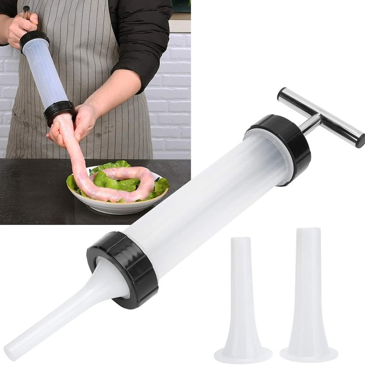 Încărcare mici manuală, oțel inoxidabil, 0,5 kg, 2 tuburi, alb