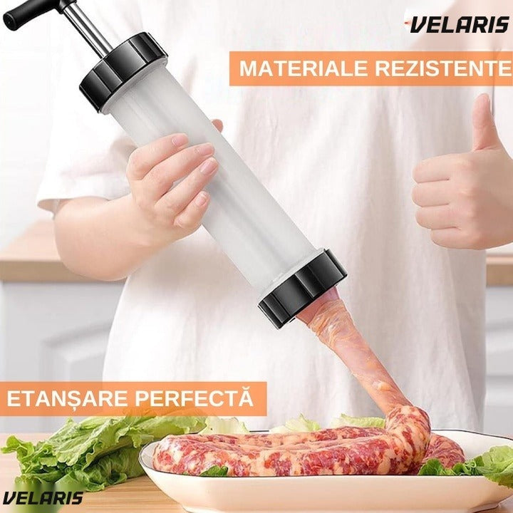 Încărcare mici manuală, oțel inoxidabil, 0,5 kg, 2 tuburi, alb