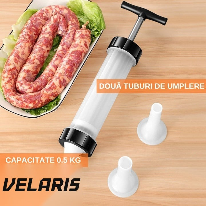 Încărcare mici manuală, oțel inoxidabil, 0,5 kg, 2 tuburi, alb