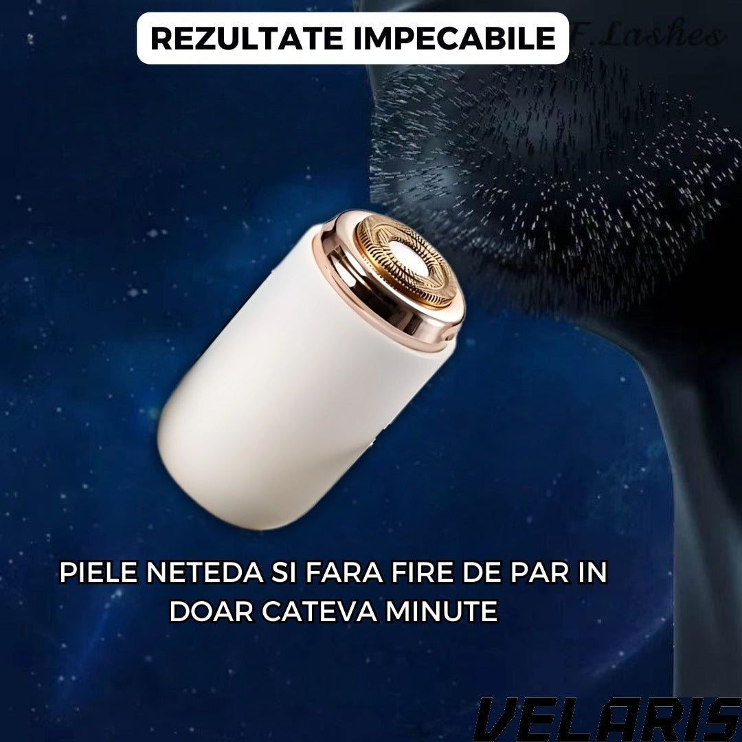 Mini aparat de ras portabil, Depilare rapida si eficienta, incarcare USB, autonomie 60 minute, Alb