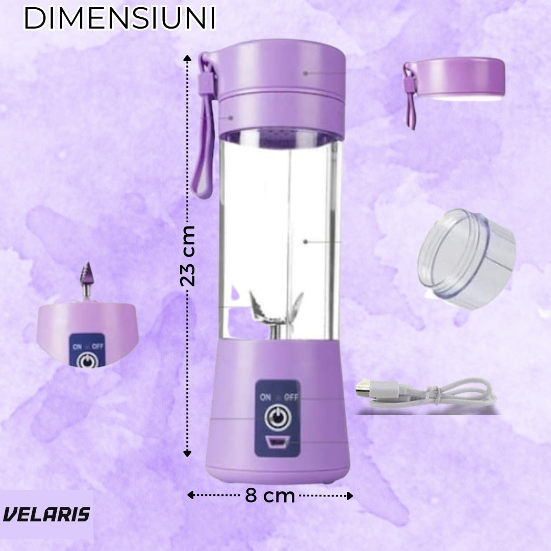 Blender electric mini, 75 W, 380 ml, USB, Mov