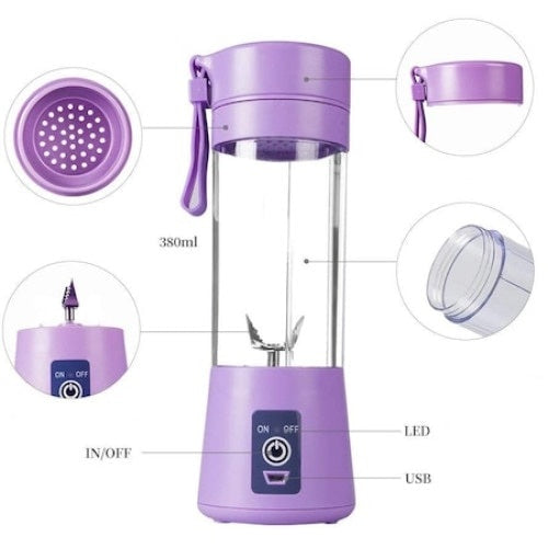Blender electric mini, 75 W, 380 ml, USB, Mov