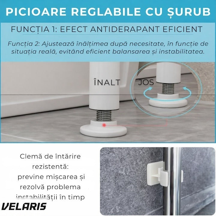 Organizator multifuncțional pentru baie, toaletă sau mașina de spălat, suport detergent și accesorii