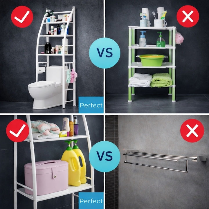 Organizator multifuncțional pentru baie, toaletă sau mașina de spălat, suport detergent și accesorii