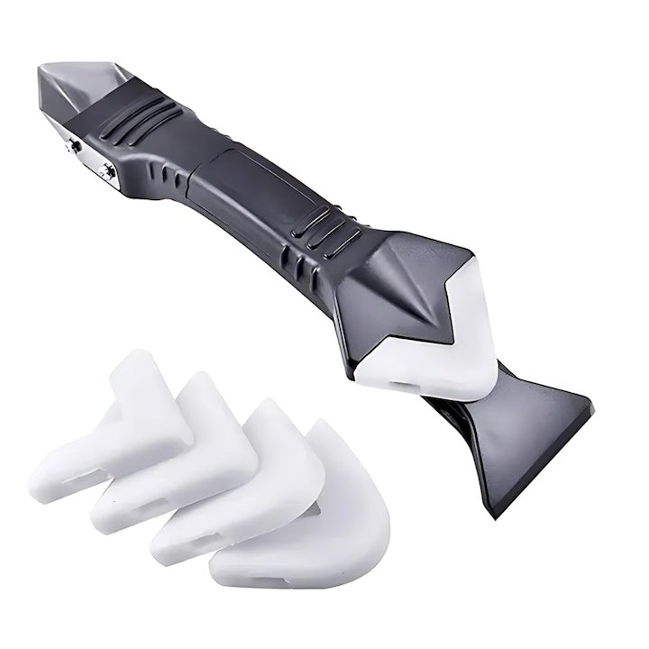 Spatulă multifuncțională din plastic, neagră, 19x4,5cm pentru șpăclu