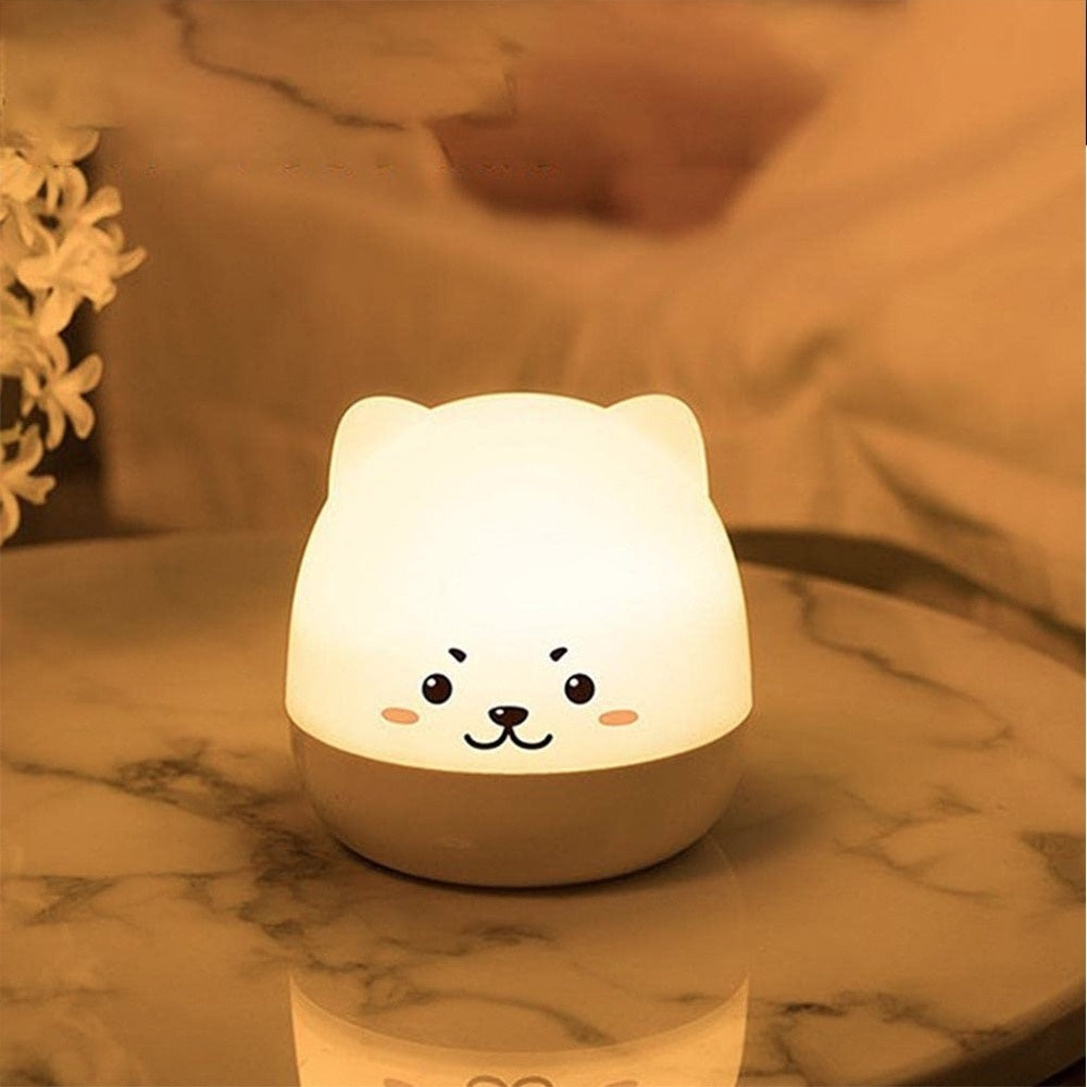 Veilă musicală cu proiector, design urs, Bluetooth, LED multicolor, rotativă, 6 moduri
