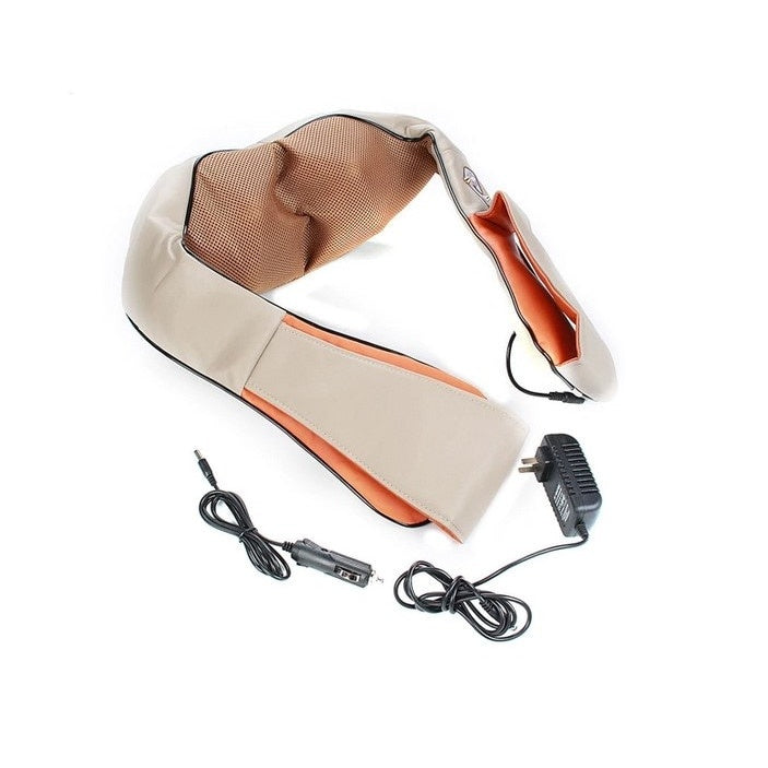 Aparat de masaj cervical cu infraroșu, mișcare circulară, 24W, bej