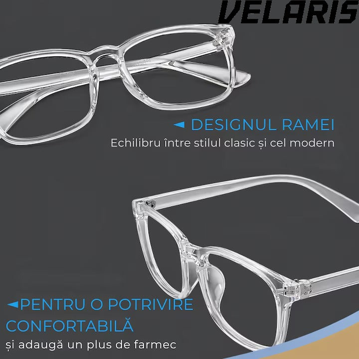 Ochelari Protectie Calculator Anti Lumina UV400 Albastra, Anti Reflexie, Unisex, Transparent pentru Telefon, Laptop, Gaming