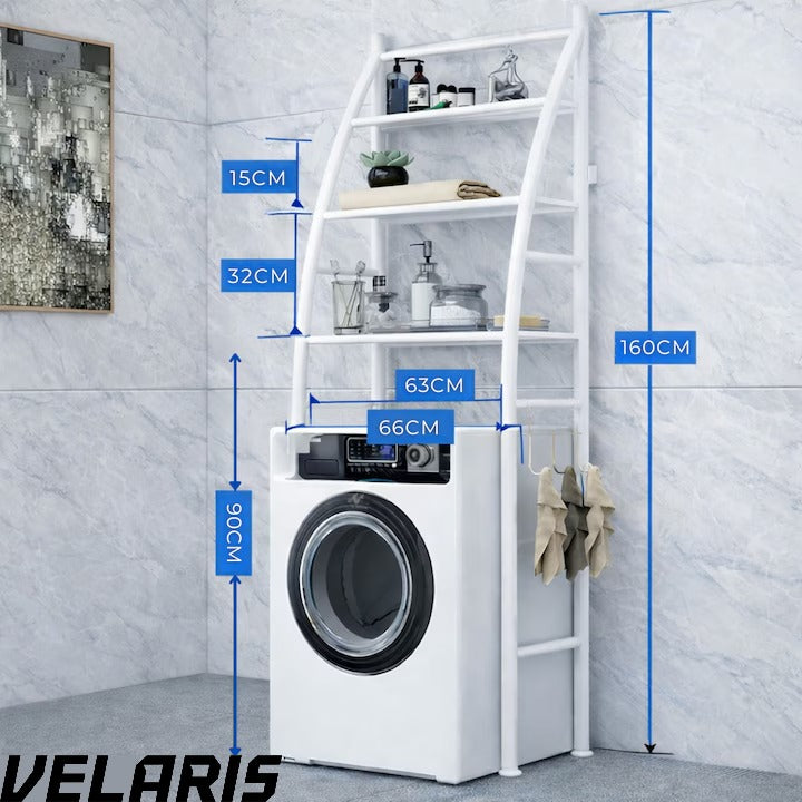 Organizator Multifunctional pentru Baie, Toaleta sau Masina de Spalat, Suport pentru Detergenti, Prosoape si Accesorii de Igiena, Design Compact si Montare Rapida