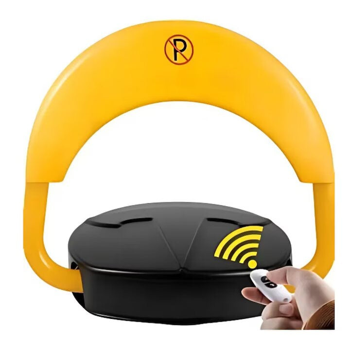 Barieră parcare cu telecomandă, acționare electrică, alimentare cu baterii, protecție IP66